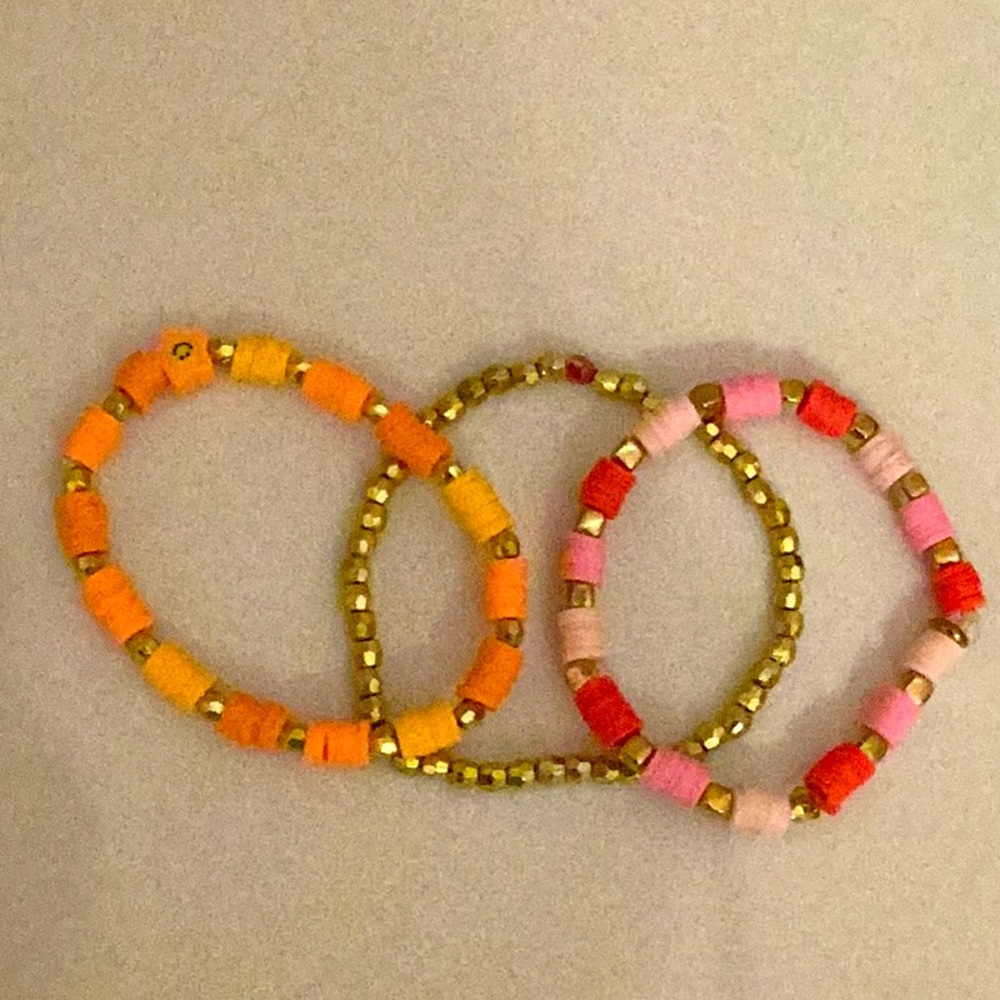 Clay bead bracelets